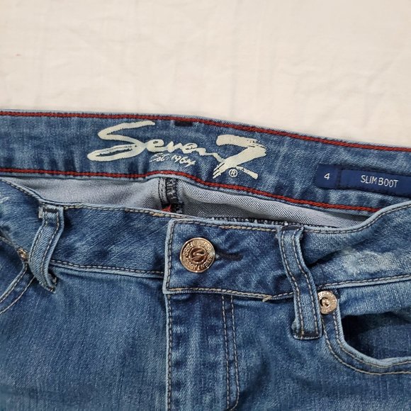 SEVEN7 Slim Boot Women's Jeans Size 4 - Picture 3 of 6
